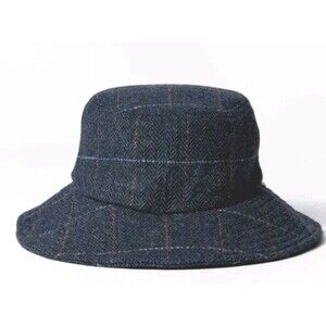 Brixton Whittier Bucket Hat Size XS/Small Women's  Packable Gray Plaid New